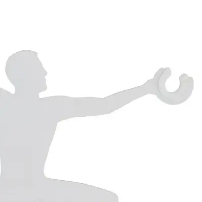 Regulujący uchwyt dekoracyjny do przewodów ACROBAT 11795 biały