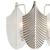 Kinkiet glamour do sypialni Palermo W03077NI Cosmolight metal szkło nikiel