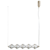 Lampa zwieszana Fuente PND-34395-5-HBR LED 125W 3000K złoty przezroczysty