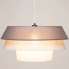 Wisząca lampa loft AMAR 160960104 abażurowa zwis okrągły czarny szary