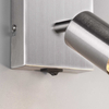 Ścienna LAMPA loftowa VANNES  R80181707 RL Light kinkiet OPRAWA metalowa reflektorek regulowany nikiel mat