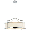 LAMPA wisząca Stanza Cromo M Orlicki Design okrągła OPRAWA w stylu klasycznym abażurowa kremowa chrom