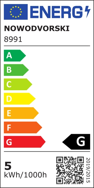 Wpust LAMPA ogrodowa HELIOS 8992 Nowodvorski metalowa OPRAWA stropowa zewnętrzna LED 5W 4000K okrągła outdoor IP44 biała