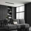 Lampa sufitowa Lungo MLP8910 LED 18W do salonu czarna
