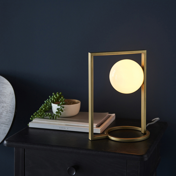 Lampa podłogowa frame L&-192494 Light& szklane kule złota