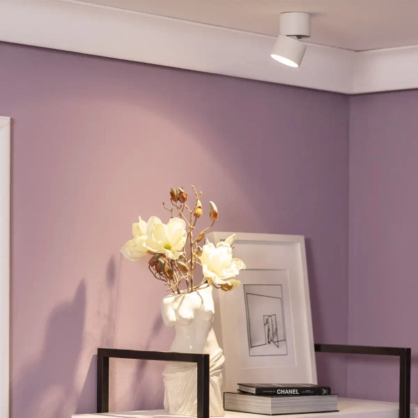 Regulowana lampa sufitowa Estetica ABR-LPR-7W-B-WW LED 7W 2700-3200K biały