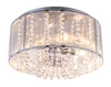 Lampa sufitowa Walla 15091D okrągła glamour crystal chrom