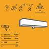 Solarna Lampa ścienna Doblo 6943801125 Lutec LED 16,5W 4000K IP54 szary