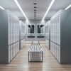 Minimalistyczny sufitowy spotlight Opti 10577 okrągła czarny
