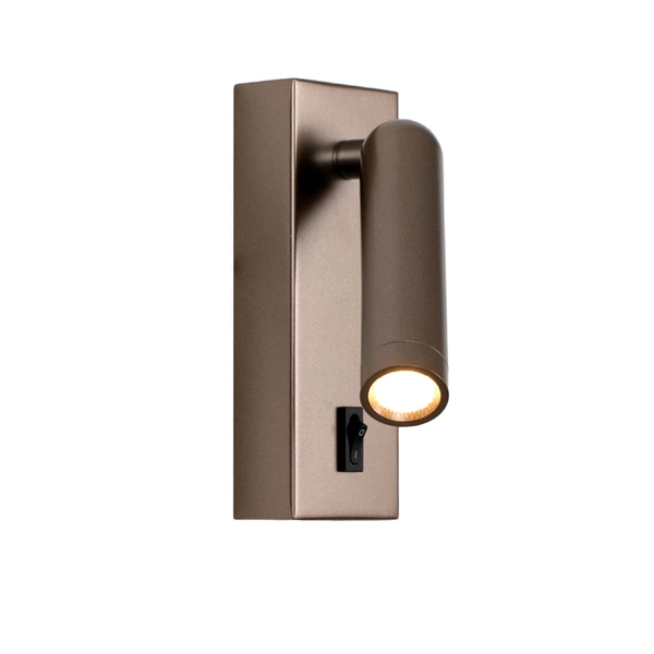 Podłużna lampa ścienna Nova WL-46376-1-CF LED 2,5W 3000K tuba kawowa