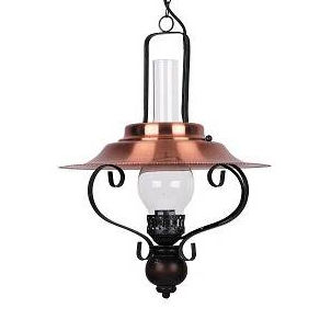 Lampa wisząca ENNA 7870 Rabalux naftowa na łańcuchu miedziana czarna 
