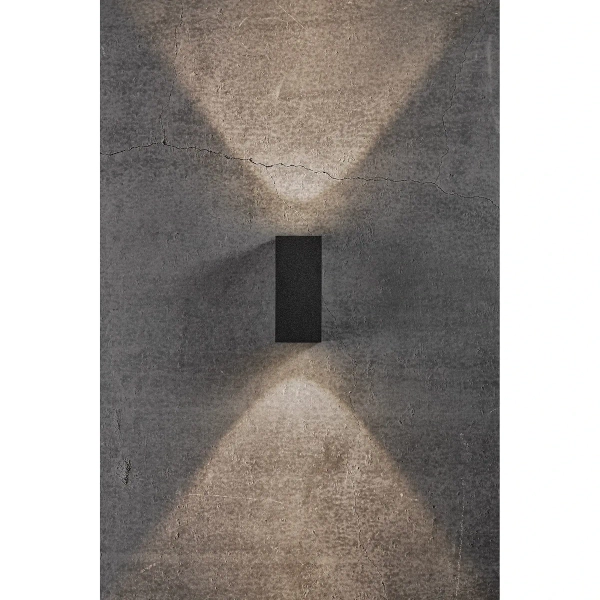 Prostokątna lampa na elewację Asbol 2019071003 LED 13,3W 3000K IP44 czarny