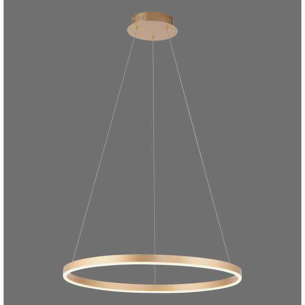 Zawieszana lampa RITUS 15394-60 Just Light LED 31,5W 3000K koło mosiądz