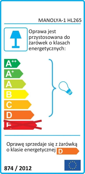Ścienna LAMPA zewnętrzna MANOLYA HL265 01177 Ideus elewacyjna OPRAWA hermetyczna KINKIET do ogrodu TUBA outdoor IP44 satyna
