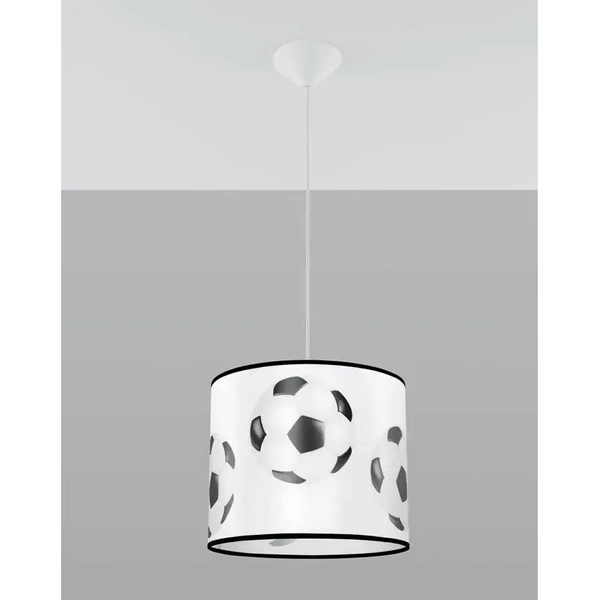 Lampa wisząca Piłka SL.1424 Sollux do pokoju dziecka balls czarna biała