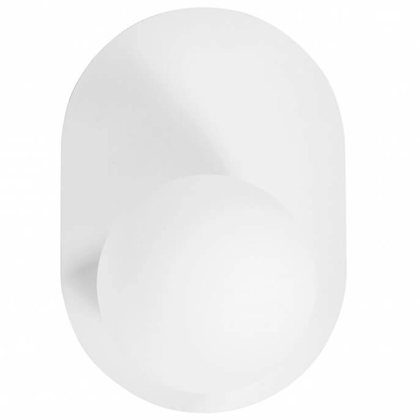 Lampa ścienna łazienkowa Hanea HA0110S0 szklana IP44 biała