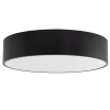 Sufitowy plafon do salonu Livo 10988 okrągła tuba biały czarny