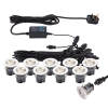 Tarasowe oczka zestaw 10 sztuk IKON 73348 LED 0,75W 3000-4000K IP67 srebrne