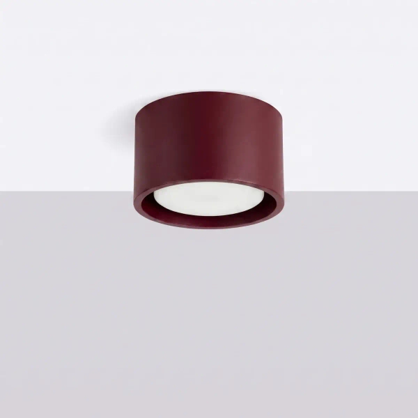 Sufitowy spot MODO burgundowy SL.2454 1xGx53 metalowa tubka