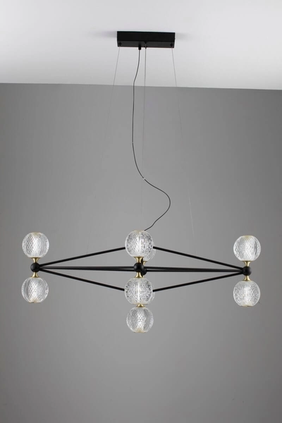 Lampa wisząca BOYA LE42738 LED 42W 3200K z funkcją ściemniania czarna