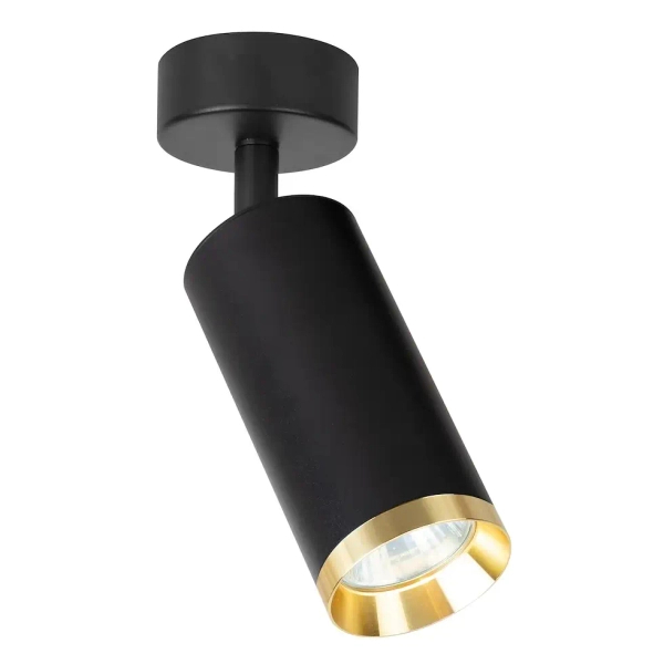 Minimalistyczna lampa sufitowa Mica Spot ML2094 cylindryczna czarny