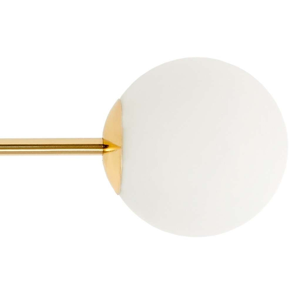 Plafon LAMPA sufitowa ASTRA 10772605 Kaspa szklana OPRAWA pręty molekuły na wysięgnikach sticks złote białe