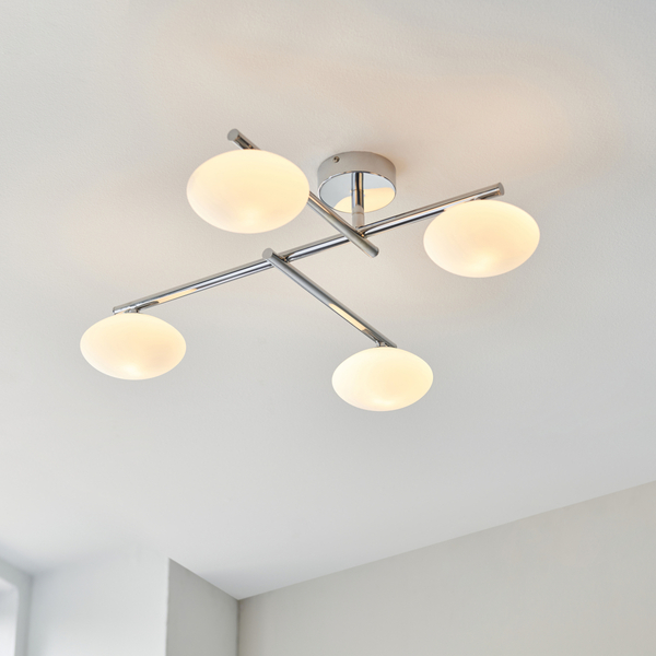 Łazienkowa lampa sufitowa L&-195008 Light& kule szklane IP44 chrom