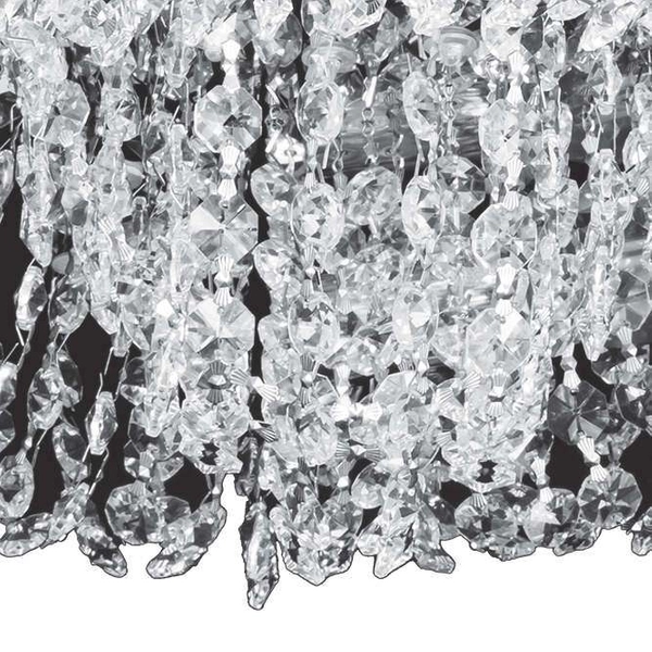 Sufitowa lampa glamour KRIS VEN P-E 1154/4 LED RGB 46W przezroczysta