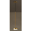LAMPA wisząca CGSPOTLED1 COPEL okrągła OPRAWA metalowa LED 12W 3000K zwis dysk antyczny mosiądz