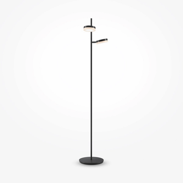 Lampa podłogowa prosta Fad MOD070FL-L12B3K cylindryczne klosze czarne