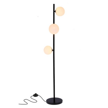 Stojąca lampa podłogowa Kama szklane kule do salonu