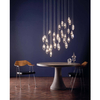 Lampa wisząca z kryształkami Crystal CRY1250 Dar Lighting przezroczysta srebrna