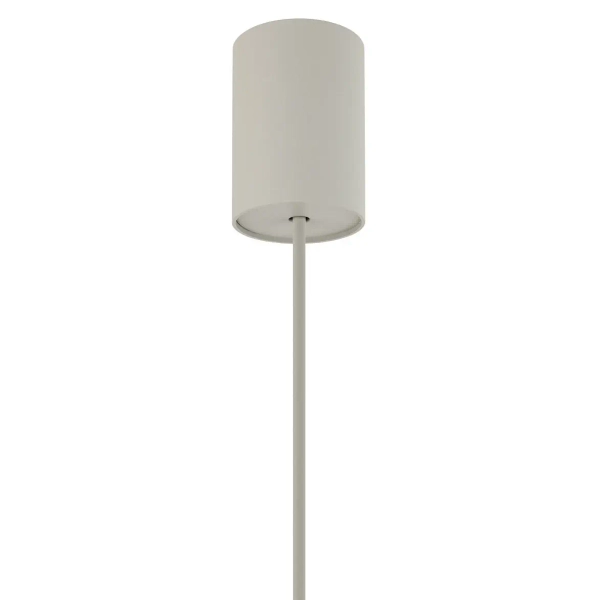 Abażurowa wisząca lampa CEDRO 11666 tkaninowa beżowa