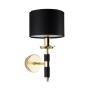Naścienna lampa z abażurem Modesto MOD-K-1 (CZ) mosiądz czarny