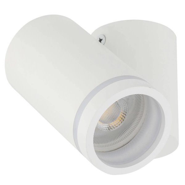 Lampa naścienna do jadalni Jet 5393 loftowa tuba metalowa biała