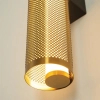Ażurowa lampa ścienna 23041 LED 11W 3000K tuba pionowa mosiądz