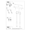 Betonowa lampa wisząca SL.0966 do kuchni betonowa drewniana