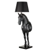 Lampa stojąca dekoracyjna HORSE MF-1237-350 czarna złota włókno szklane E27 koń do salonu