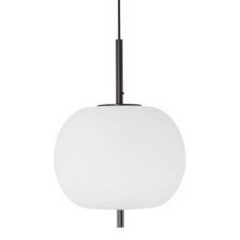 Kulista lampa wisząca MARC LE42718 szklana kula biała czarna