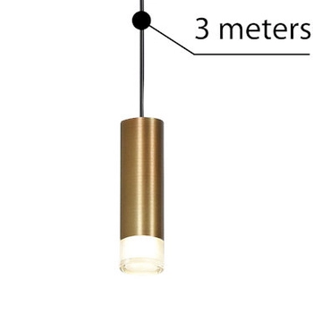 Zwis 3m Ziko AZ3457 Azzardo przewód regulowanyz oprawą mosiądz