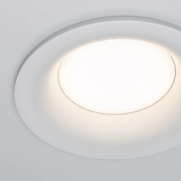 Okrągła lampa do zabudowy Slim DL027-2-01W kuchenna biała