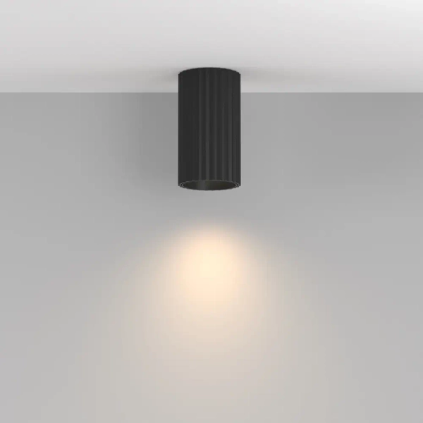Sufitowa lampa tubka Calipso C106CL-01-GU10-B metalowa czarna