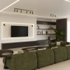 Wielopunktowa lampa sufitowa RING SL.1505 tubki regulowane oliwkowe