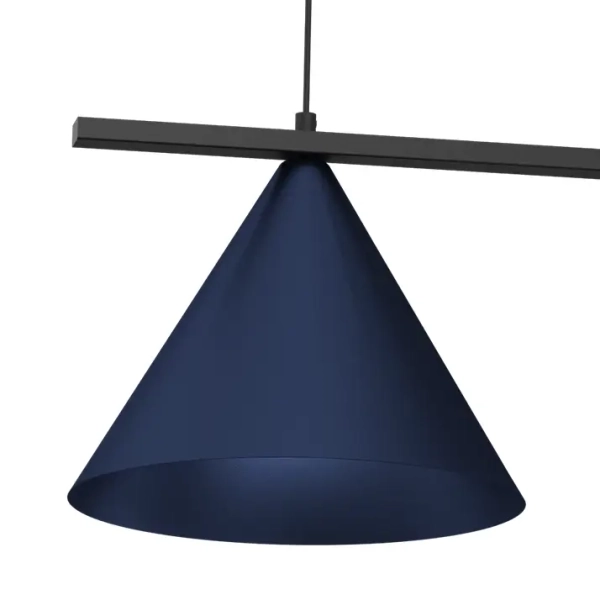 Żyrandol wiszący CAPITAL MLP1532 do jadalni czarno niebieski