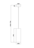 Salonowa lampa wisząca Gioia P011PL-01G Maytoni tuba złota