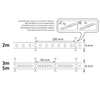 Taśma ledowa z zasilaczem zestaw 2m 324177 LED 9W 4000K 24V IP65 biała