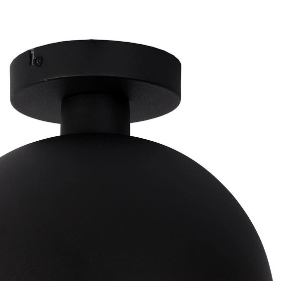 LAMPA sufitowa SIEMON 45196/01/30 Lucide metalowa OPRAWA hygge plafoniera kopuła czarna