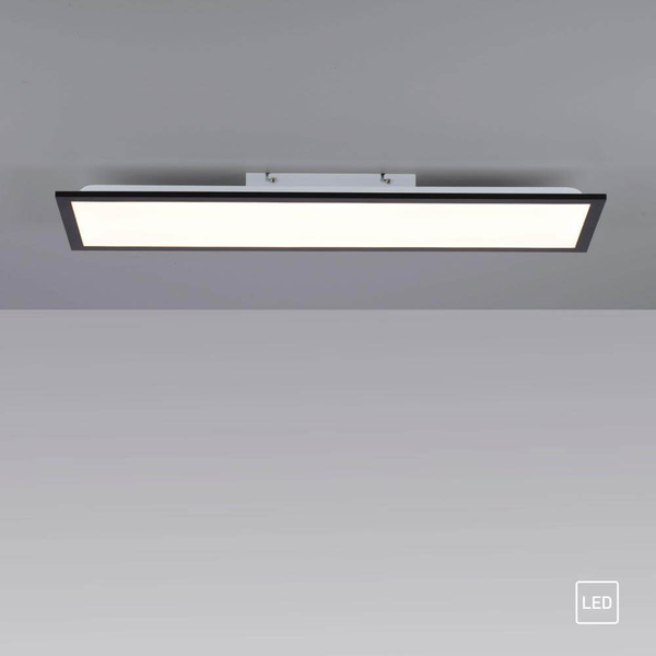 Sypialniana lampa sufitowa Flat LED 14W 3000K prostokąt czarny