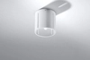 Natynkowa LAMPA sufitowa SL.0355 metalowa OPRAWA plafon tuba biała