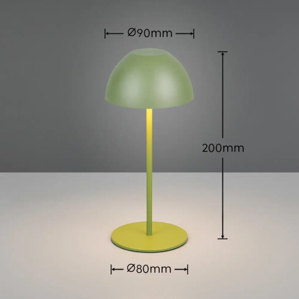 Ściemnialna lampka stołowa grzyb ORTIZ R55601115 LED 2W 3000K IP44 zielony